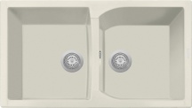 Plados CX0862 UG56 Lavello Cucina 2 Vasche Incasso 86 cm Jasmine UG56 - CX0862 Corax