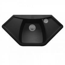 Plados CX0981 UM 44 Lavello Cucina  1 Vasca con Gocciolatoio 98 cm Ultrametal Nero