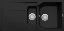 Plados CX0991 UG70 Lavello Cucina 1 Vasca e 12 Incasso 99 cm Black Matt UG70 CX0991