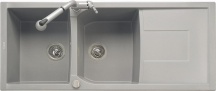 Plados CX1162UG72 Lavello Cucina Incasso 2 Vasche Gocciolatoio 116 cm Corax