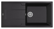 Plados EL9910 - UG70 Lavello Cucina 1 Vasca Gocciolatoio 99 cm Microultragranit Nero EL9910