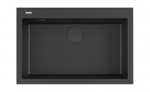 Plados EV7610 UG70 Lavello Cucina  1 Vasca 76 cm Microultragranit Nero Matt