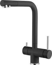 Plados FLO55 UG70 Miscelatore Monocomando 3 vie Rubinetto Cucina Nero Matt UG70 - Flo55