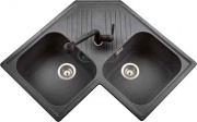Plados FTA8320UG56 Lavello Cucina Angolare Angolo 2 Vasche Gocciolatoio 83 cm