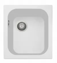 Plados HR4321 UG98 Lavello Cucina 1 Vasca Incasso 43 cm Bianco UG98 - HR4321 Harmony