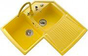 Plados HRA832UG94 Lavello Cucina Angolare Angolo 2 Vasche Gocciolatoio 83 cm