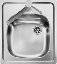 Plados LISP504410S60 Lavello Cucina 1 Vasca Incasso 44 cm Acciaio Inox -  Vintage