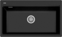 Plados LX8610 - UG70 Lavello Cucina 1 Vasca Incasso 86 cm Black Matt UG70 - LX8610 Lux