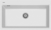 Plados LX8610 - UG98 Lavello Cucina 1 Vasca Incasso 86 cm Microultragranit Bianco LX8610 Lux