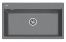 Plados LX8610 - UM42 Lavello Cucina 1 Vasca da Incasso 86 cm Ultrametal Titanio UM42 LX8610