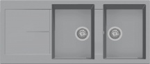 Plados NF11620 NS N4 Lavello Cucina 2 Vasche Incasso Gocciolatoio 116 cm Grey NSN4 - NF11620