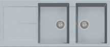 Plados NF11620 UM41 Lavello Cucina 2 Vasche Incasso 116 cm Alluminium UM41 - NF11620