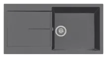 Plados NF9910 UM42 Lavello Cucina  1 Vasca Incasso 99x50 cm Ultrametal Titanio