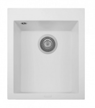 Plados ON4110 UG98 Lavello Cucina  1 Vasca Incasso 41 cm Microultragranit Bianco