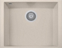 Plados ON5610ST UG94 Lavello Cucina 1 Vasca Incasso Sottotop 56 cm Avena UG94 - ON5610ST