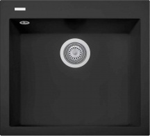 Plados ON5610 Lavello Cucina 1 Vasca da Incasso 56 cm microUltragranit Nero UG70
