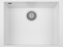 Plados ON6010ST - UG98 Lavello Cucina 1 Vasca Incasso 60 cm Microultragranit Bianco ON6010ST One