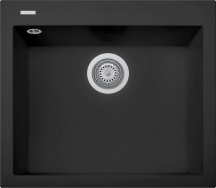 Plados ON6010 - UG70 Lavello Cucina 1 Vasca da Incasso 60 cm Microultragranit Nero ON6010 One