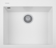 Plados ON6010 - UG98 Lavello Cucina 1 Vasca Incasso 60 cm Microultragranit Bianco ON6010 One