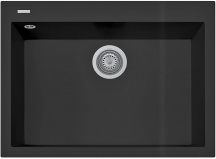 Plados ON6910 UG70 Lavello Cucina 1 Vasca Incasso 69 cm Ultragranit Black Matt UG70 - ON6910
