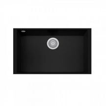 Plados ON7610ST NS N6 Lavello Cucina  1 Vasca Sottotop 76 cm Nanostone Nero