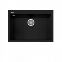 Plados ON7610 NS N6 Lavello Cucina  1 Vasca Incasso 76 cm Nanostone Deep Black