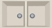 Plados ON7920ST - UG56 Lavello Cucina 2 Vasche Incasso Sottotop 75,5 cm Jasmine UG56 - ON7920ST