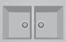 Plados ON7920 UM41 Lavello da Incasso 2 Vasche 79 cm Alluminium UM41 - ON7920