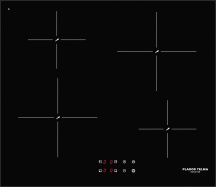 Plados PBIM640C Piano Cottura Induzione 4 Fuochi 60 cm Vetroceramica Nero