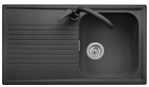 Plados PL0861UG70 Lavello Cucina Incasso 1 Vasca Gocciolatoio 86 cm Black Matt