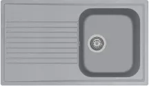 Plados PL0861UM41 Lavello Cucina Incasso 1 Vasca Gocciolatoio 86 cm Alluminio