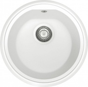 Plados PL4351 UG98 Lavello cucina 1 Vasca Tondo Incasso 43 cm Bianco UG98 - PL4351