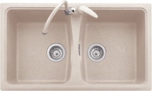 Plados SP0862UG56 Lavello Cucina Incasso 2 Vasche Gocciolatoio 116 cm Jasmine AP0862UG56