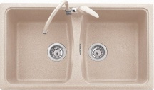 Plados SP0862UG70 Lavello Cucina 2 Vasche Nero eff. Fragranite 86 cm UG70 SP0862