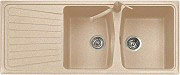 Plados SP1162UG56 Lavello Cucina Incasso 2 Vasche Gocciolatoio 116 cm Jasmine