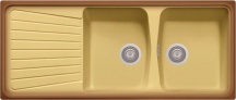 Plados SP1162UQ66 Lavello Cucina Incasso 2 Vasche Gocciolatoio 116 cm Spazio