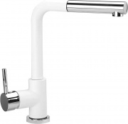 Plados VEMIXEXTL CR+NSN1 Miscelatore Cucina con Doccetta Nanostone Cromo + White CR+NSN1 - VEMIXEXTL