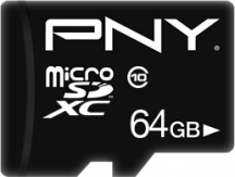 Pny P-SDU64G10PPL-GE Scheda di Memoria 64 GB MicroSDXC Classe 10 Adattatore SD