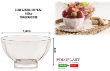 Polo Plast L110101 Coppa Sake confezione 50 pezzi cc 100 cm 7.4x4h Trasparente