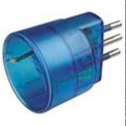 Polypool 433.9X Adattatore Shucko 1016A 2P+T colore Azzurro