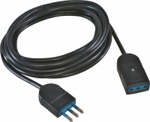 Polypool PP0382.1Q Prolunga elettrica 5 metri 2P+T 10A colore Nero