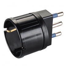 Polypool 432.1 Adattatore spina tedesca-italiana 16A nero