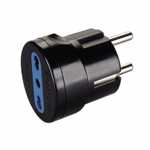 Polypool 451.1 Adattatore spina italiana-tedesca 16A Nero