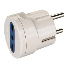 Polypool 451 Adattatore spina italiana-tedesca 16 A bianco
