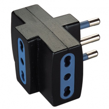 Polypool 452.1 Adattatore multiplo 3 prese e spina 16A nero