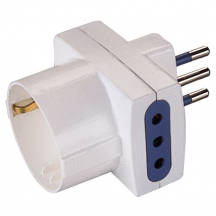 Polypool 467 Adattatore multiplo pluristandard spina 10A bianco