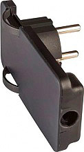 Polypool PP0454.1 Spina elettrica "Spaziozero" 16A 2P+T 250 V Nero