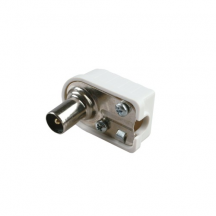 Polypool PP0599 Accessorio Video Spina Tv connettore centrale maschio Bianco