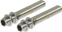 Polypool PP3450.30 Coppia tubetti filettati M10 per portalampade L. 6cm Zincato