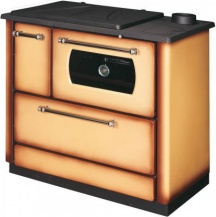 Popular CAPPUCCINO Cucina a legna con forno 9,06KW stufa  riscaldamento arredo POPULAR